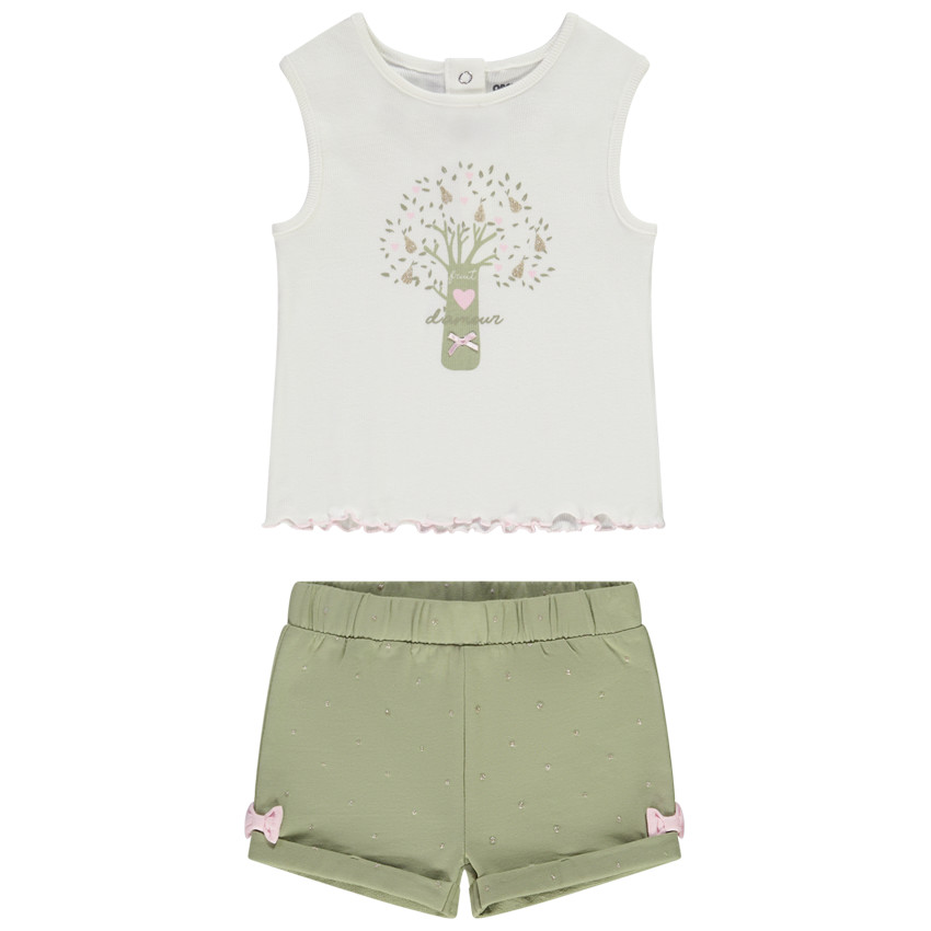 Conjunto 2 piezas para bebé niña 