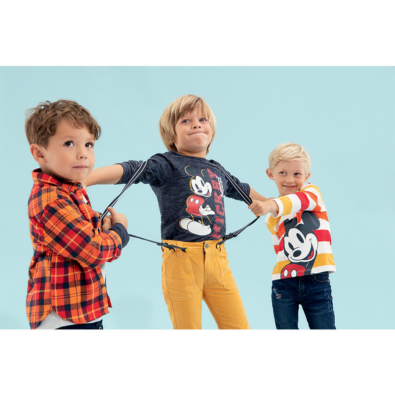 Camiseta de manga larga con estampado de Mickey Disney 