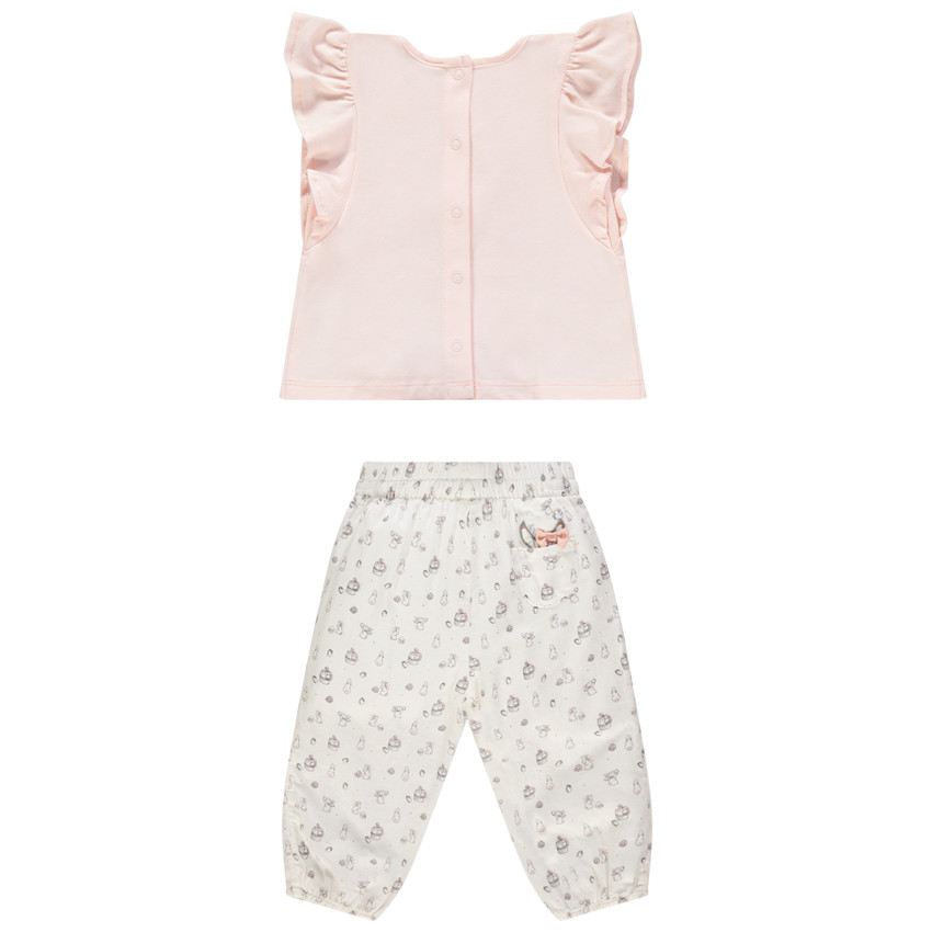 Ensemble avec t-shirt print oeuf et pantalon boule  Additional Ensemble avec t-shirt print oeuf et pantalon boule