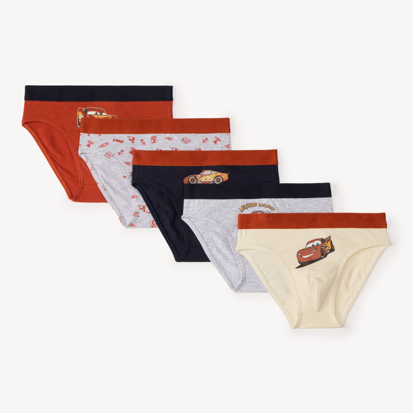 Lote de 5 calzoncillos de Flash McQueen de Disney-Pixar niño 