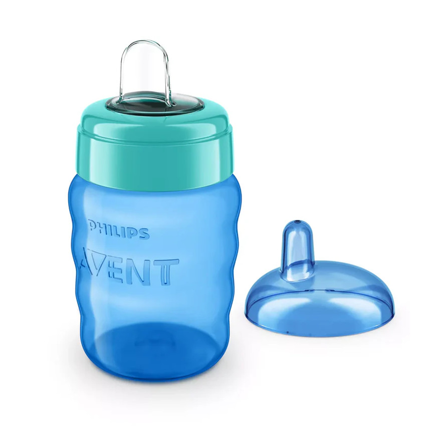 Vaso con boquilla 260 ml 9M+ azul 