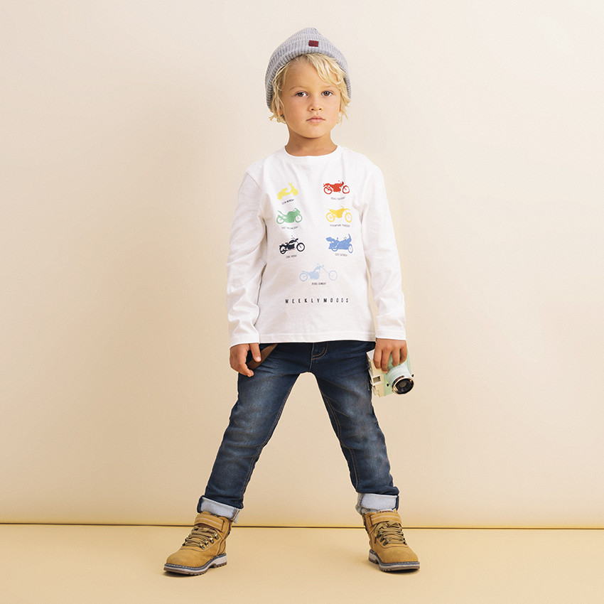 Vaquero efecto usado con tirantes  amovibles 