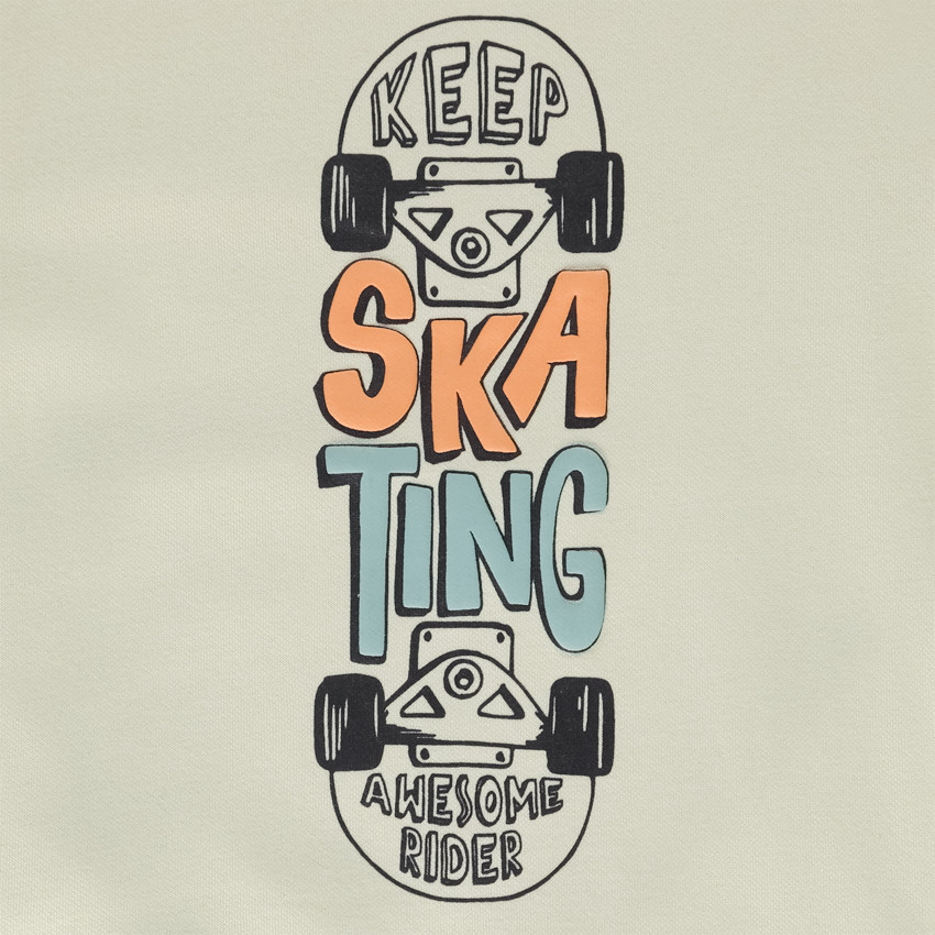 Conjunto jogging felpa print skate para niño 