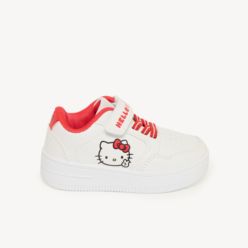 Zapatillas de velcro y cordones elásticos Hello Kitty para niña 