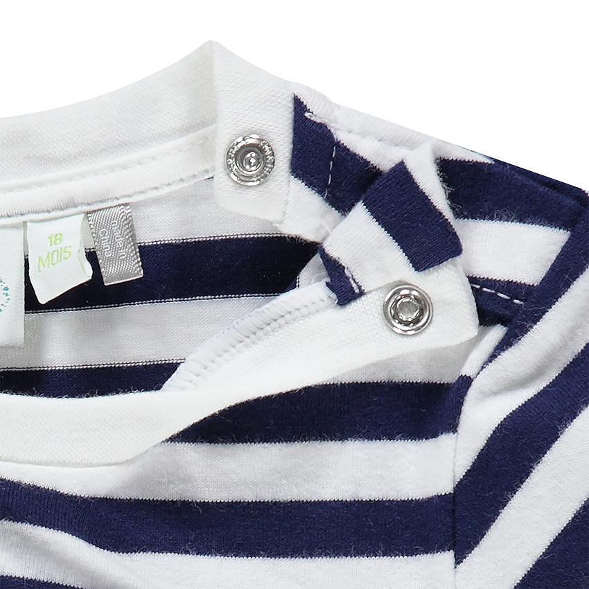 Camiseta manga larga de tejido de punto con rayas Disney con estampado Mickey 