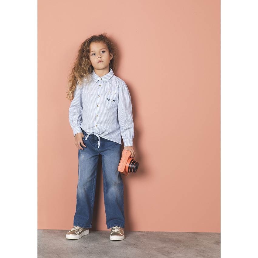 Jeans efecto lavado con cinturón  Additional Jeans efecto lavado con cinturón