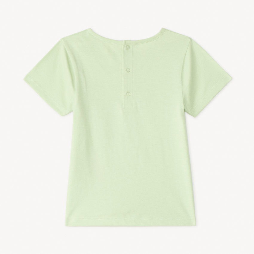 Pijama de 2 piezas: camiseta + pantalones cortos con estampado de oso surfista para bebé niño. 