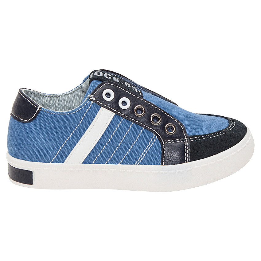 Zapatillas bajas de tela sin cordones  