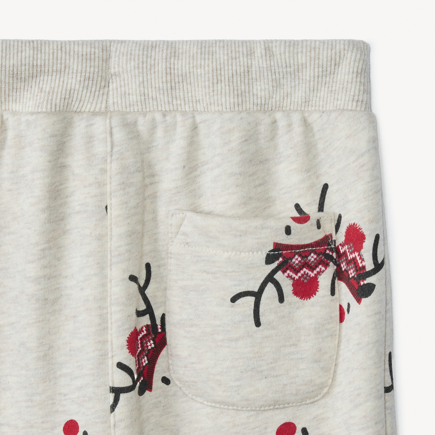 Ensemble jogging imprimé rennes de Noël pour bébé garçon 