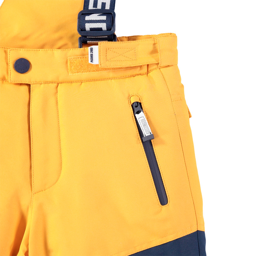 Pantalón de esquñi bicolor impermeable con tirantes ajustables y desmontables 