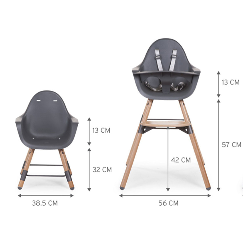 Trona evolutiva Evolu 2 – Gris antracita 