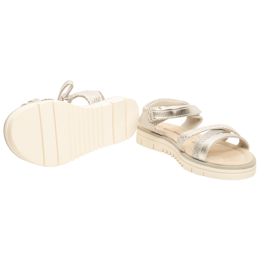 Sandalias efecto serpiente con suelas gruesas para niña 