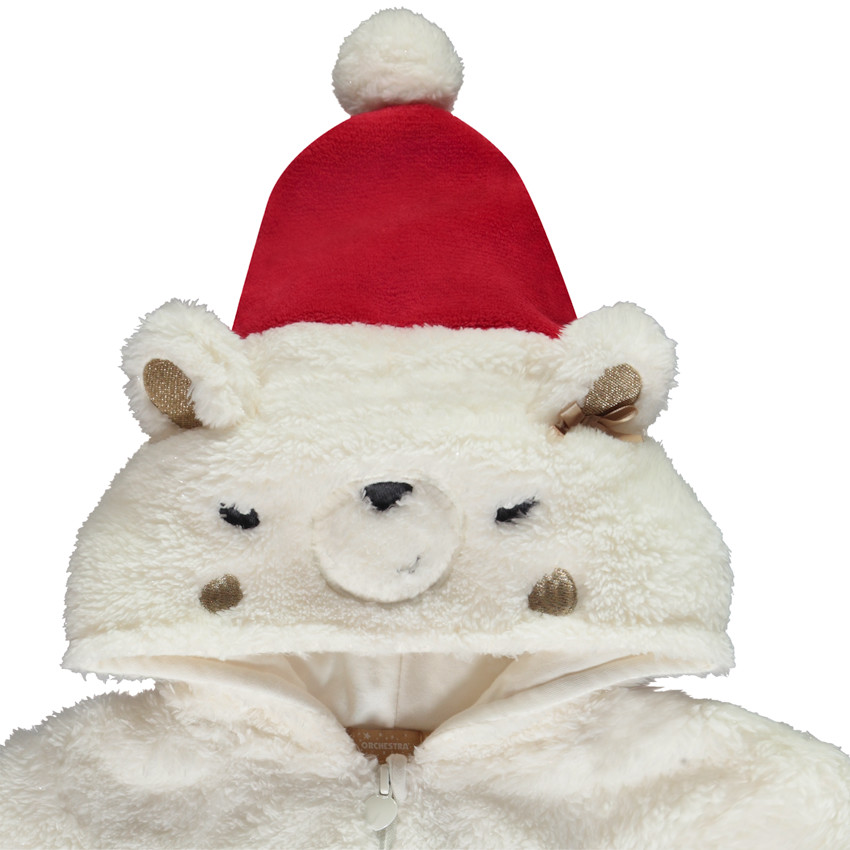 Surpyjama lúdico en sherpa de oso polar de Navidad para niña bebé  Additional Surpyjama lúdico en sherpa de oso polar de Navidad para niña bebé