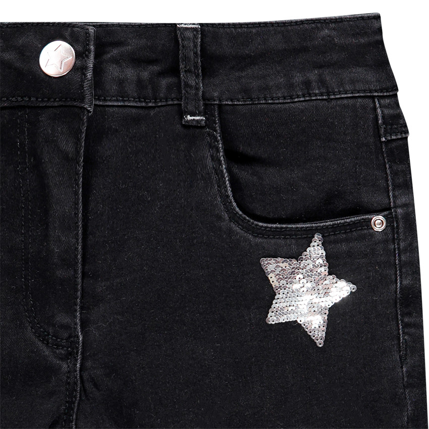 Jeans skinny detalles estrellas con lentejuelas 