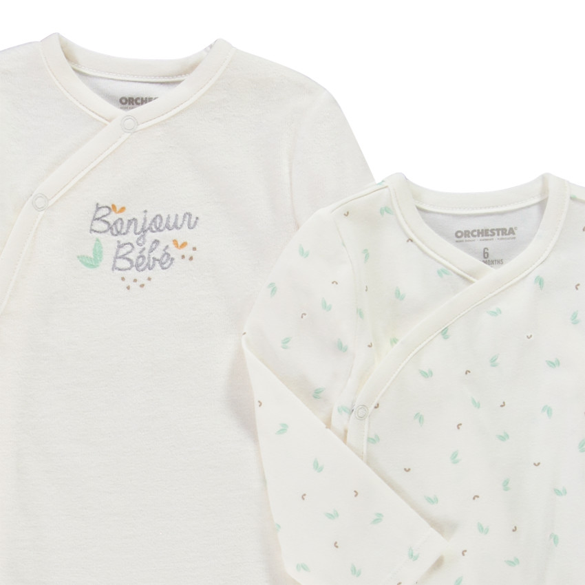 Conjunto bebé 3 piezas "Bonjour Bebé" unisex 