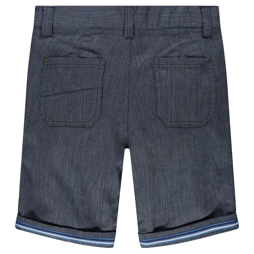 Bermudas jaspeadas con bolsillos italianos 