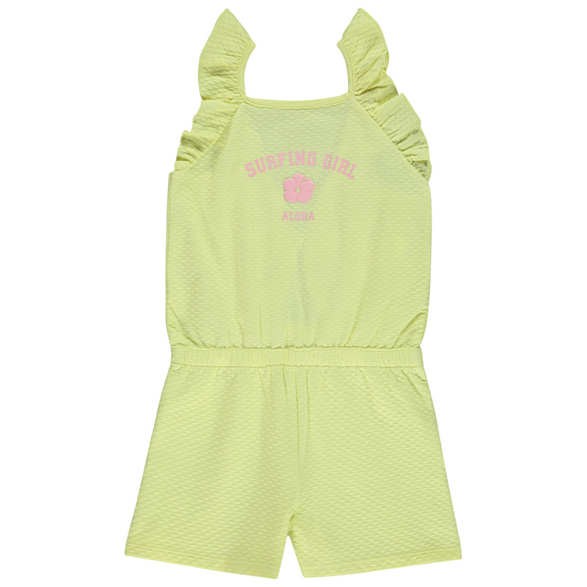 Combishort efecto cloqué con espalda descubierta para niña 