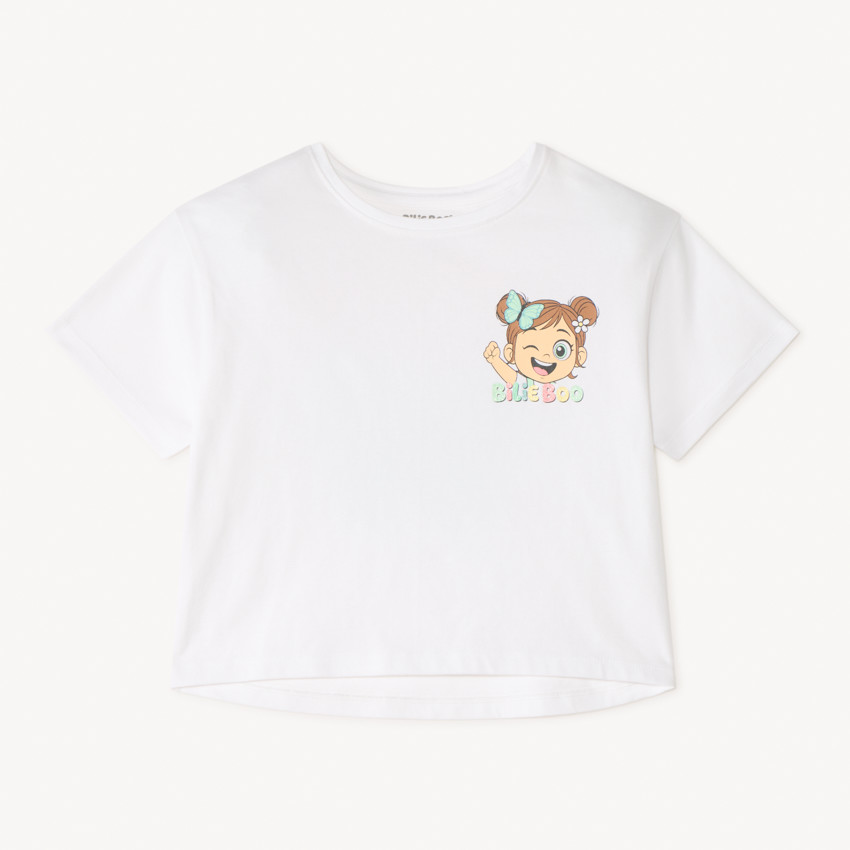 Camiseta de manga corta 1/2 oversize Billie Boo para niña 