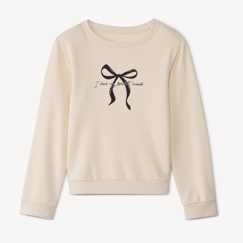 Sudadera de felpa estampada para niña 