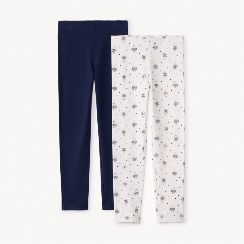 Pack de 2 leggings fantasía para niña 