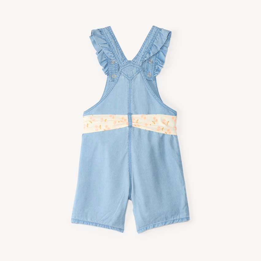 Pantalón corto con volantes + cinturón de fantasía para niña bebé 