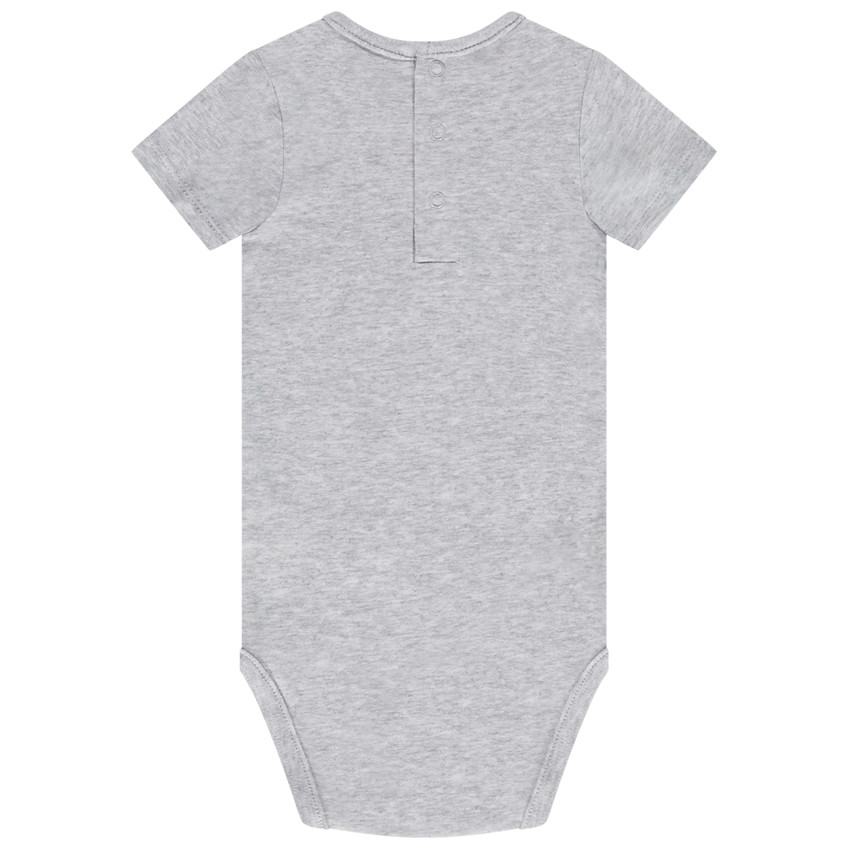 Pack de 3 bodies manga corta lisos para bebé niño 