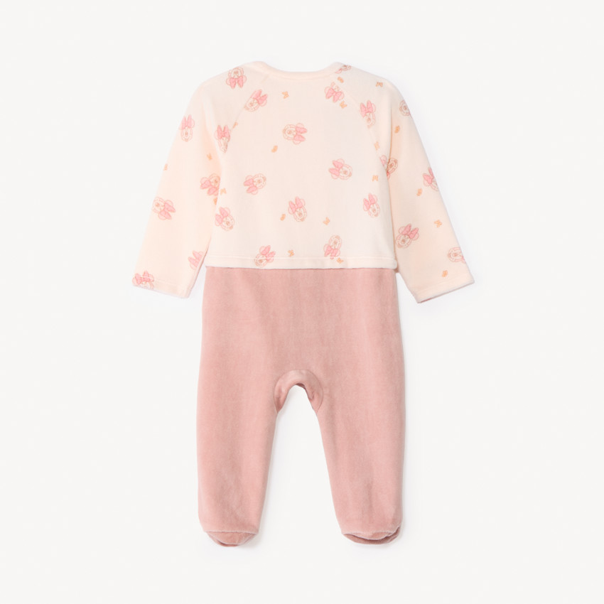 Dors-bien en velours bicolore Minnie Disney pour bébé fille 