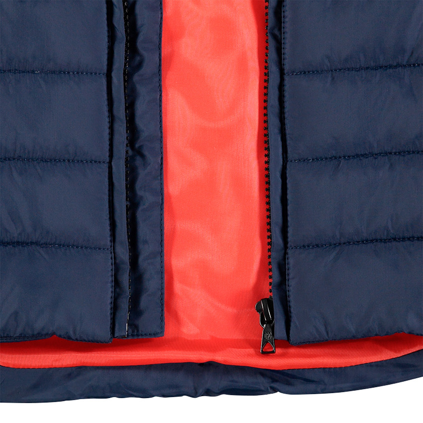 Anorak sin mangas con inscripciones estampadas y 2 bolsillos con cremallera 