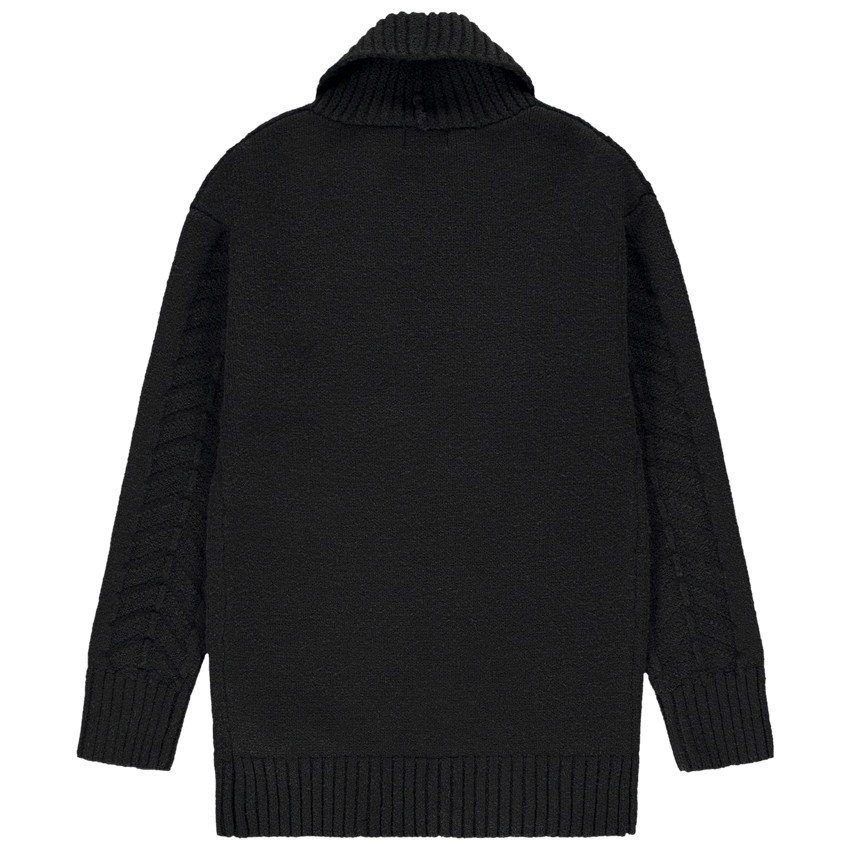 Rebeca larga de punto para niña 