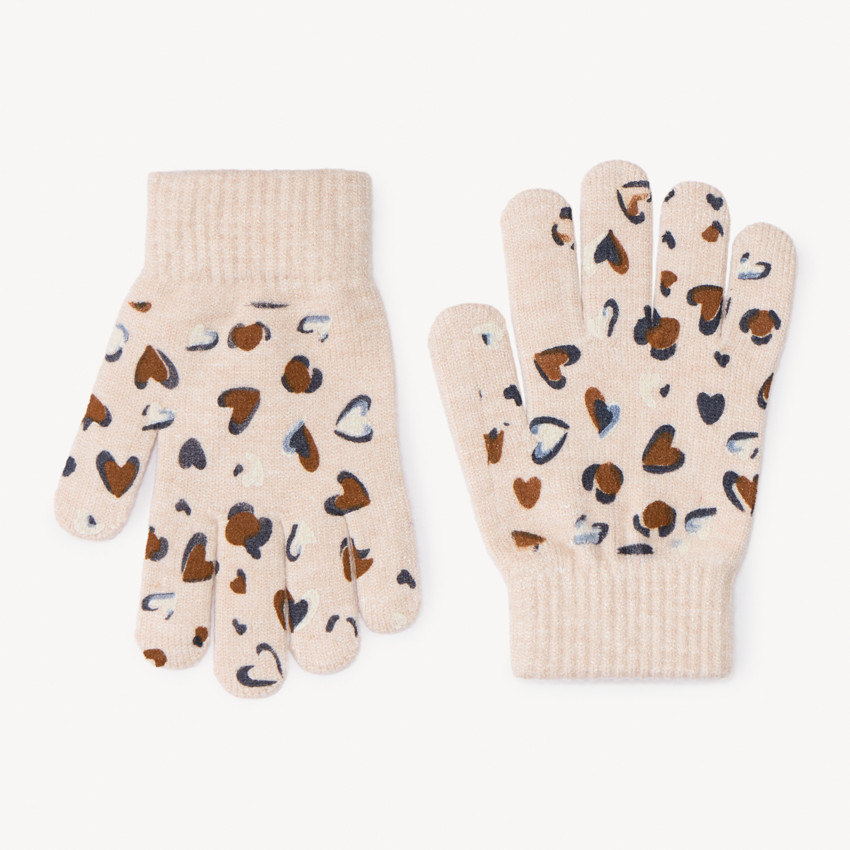 Par de guantes con estampado fantasía niña 