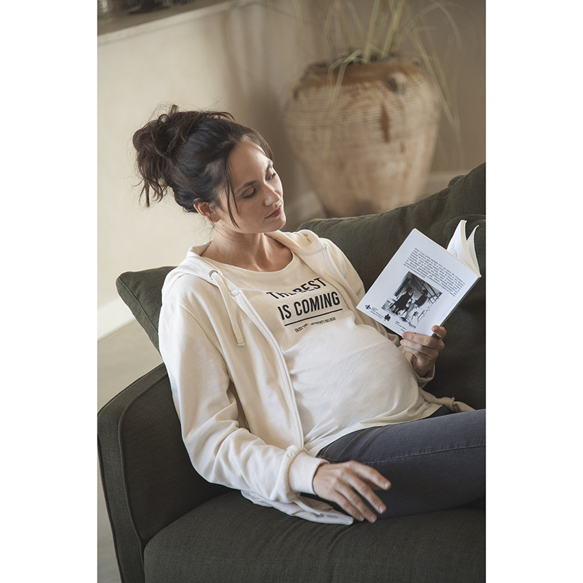 T-shirt de grossesse à manches courtes avec print 