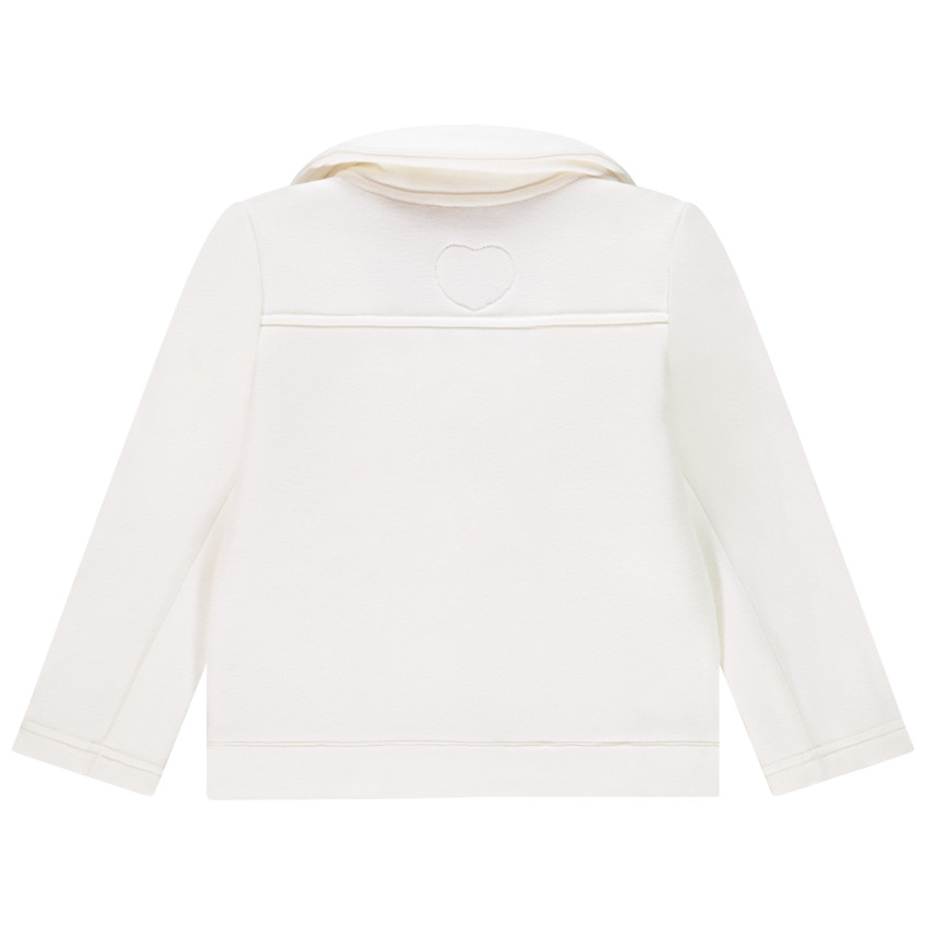 Chaqueta de felpa estilo biker 