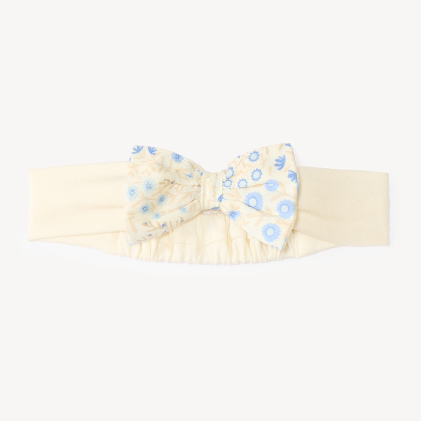 Diadema con nudo de flores para niña bebé 