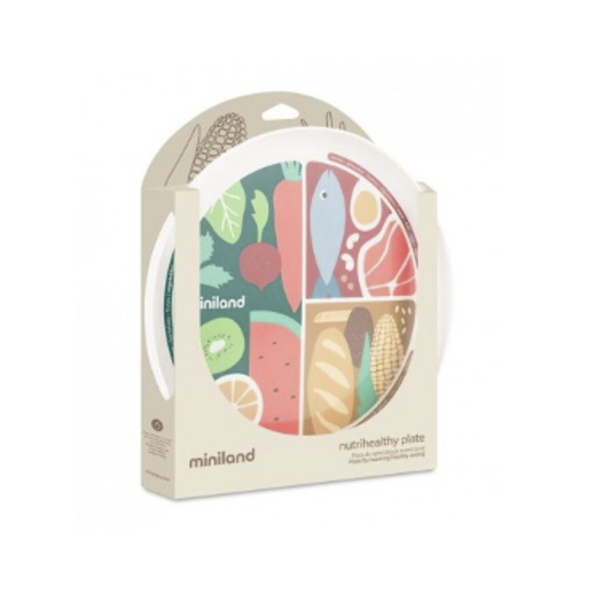 Nutrihealthy Plate Miniland. Plato nutricional para aprender a comer sano. 