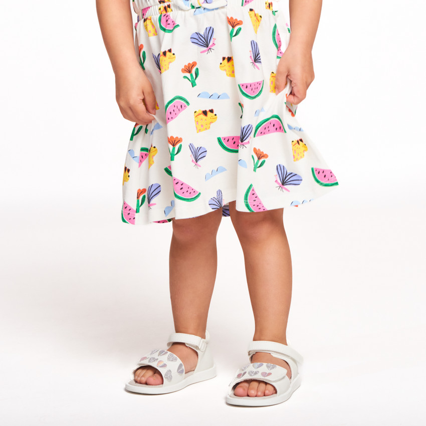Vestido sin mangas con estampado fantasía para bebé niña 