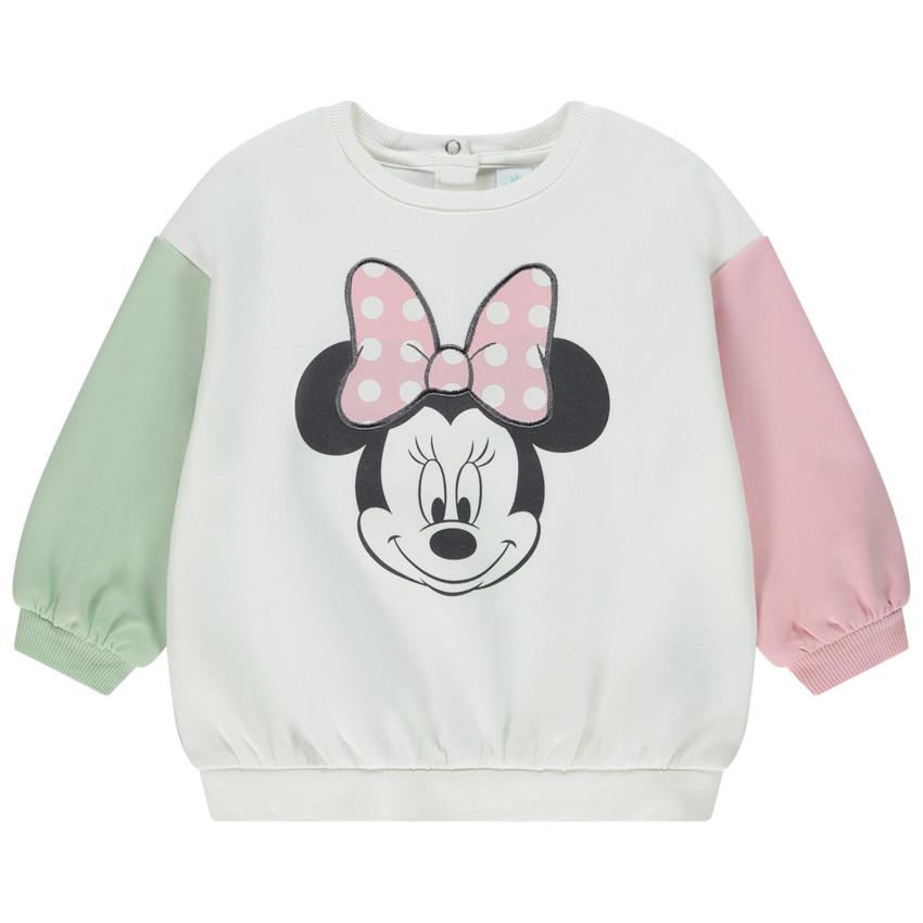 Sudadera oversize efecto color block Minnie Disney para bebé niña 