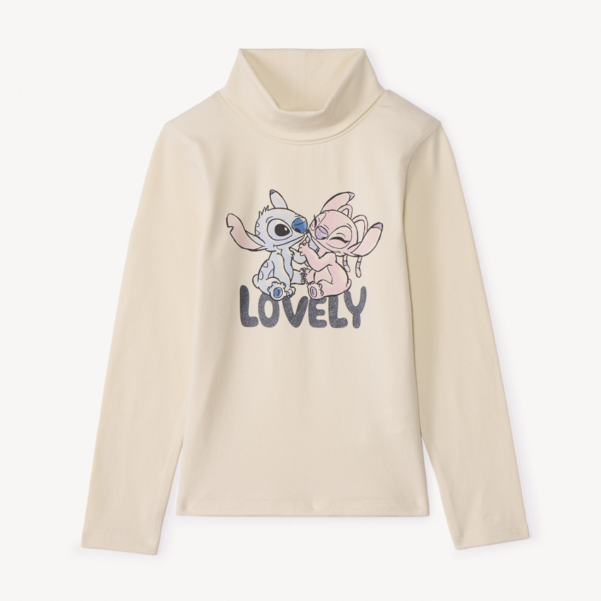 Sudadera de cuello alto Stitch & Angel Disney para niña 