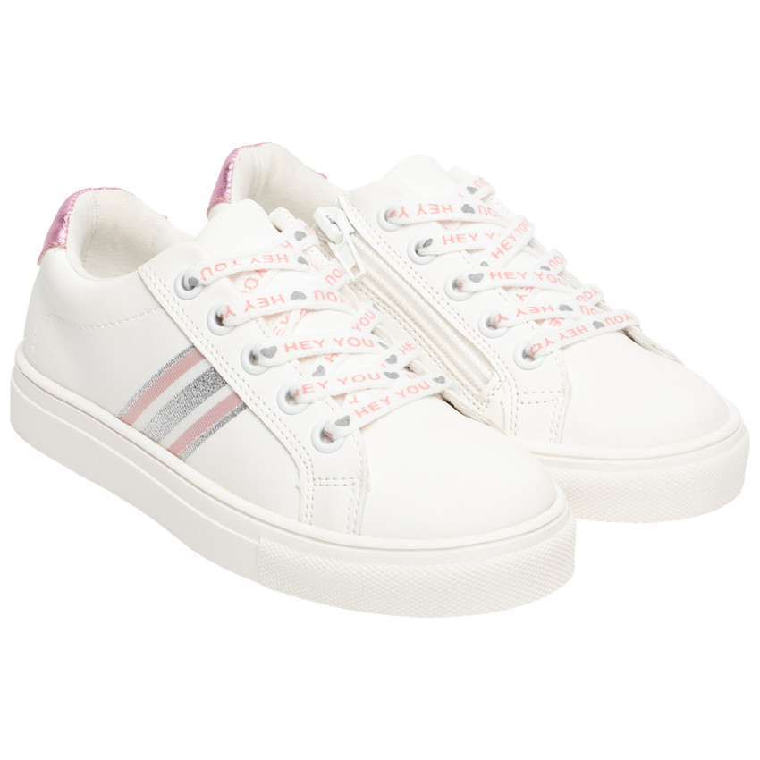 Zapatillas bajas con cordones y bandas aplicadas para niña  Additional Zapatillas bajas con cordones y bandas aplicadas para niña