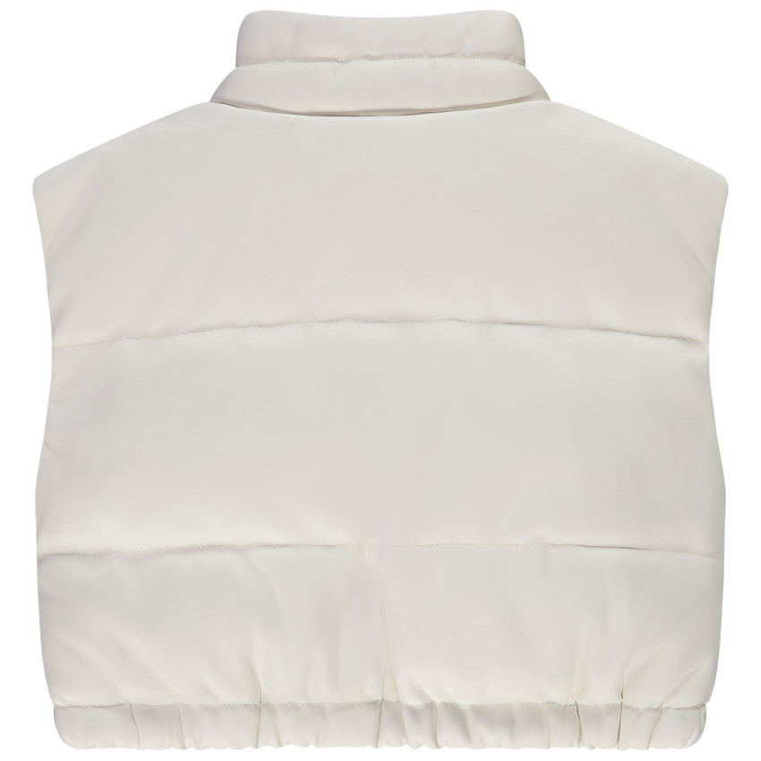Chaleco acolchado sin mangas de piel sintética para niña 