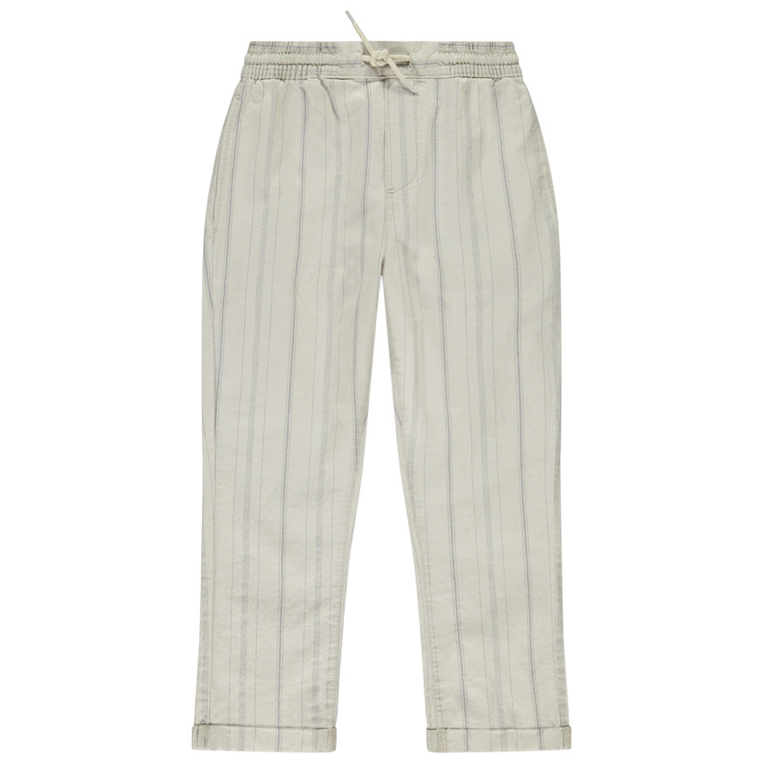 Pantalón de tela a rayas finas para niño 