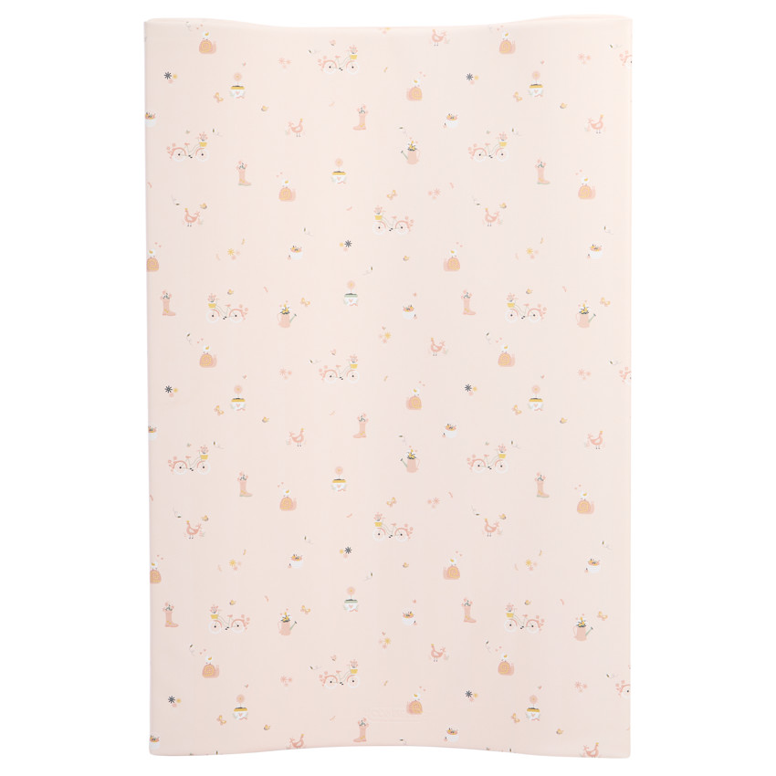 Matelas à langer Promenade Bucolique rose clair 