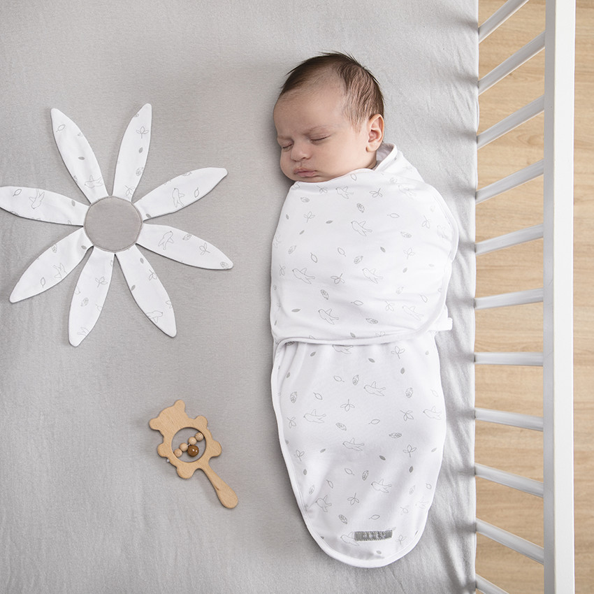 Doudou plano especial para bebés prematuros con diseño de flor 