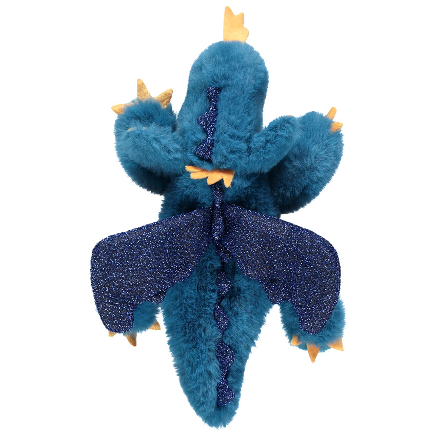 Doudou dragón de peluche brillante 