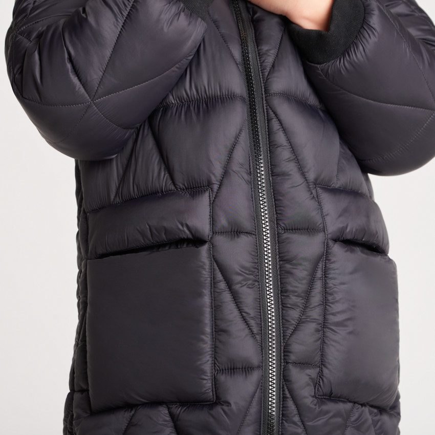 Anorak reversible sherpa y acolchado triangular niña 