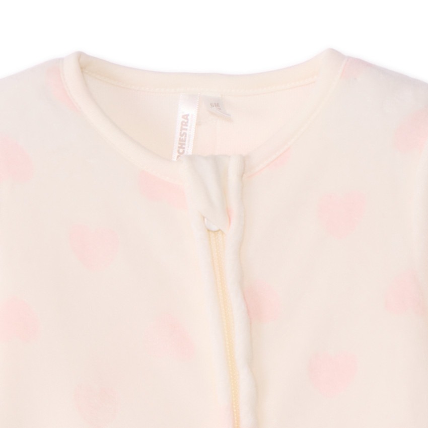 Pelele de terciopelo con estampado de corazones para bebé niña  Additional Pelele de terciopelo con estampado de corazones para bebé niña