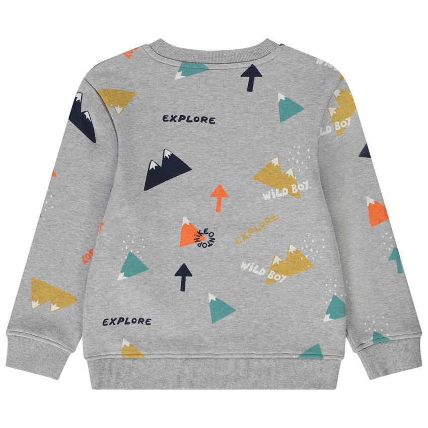 Sudadera felpa estampado montañas 