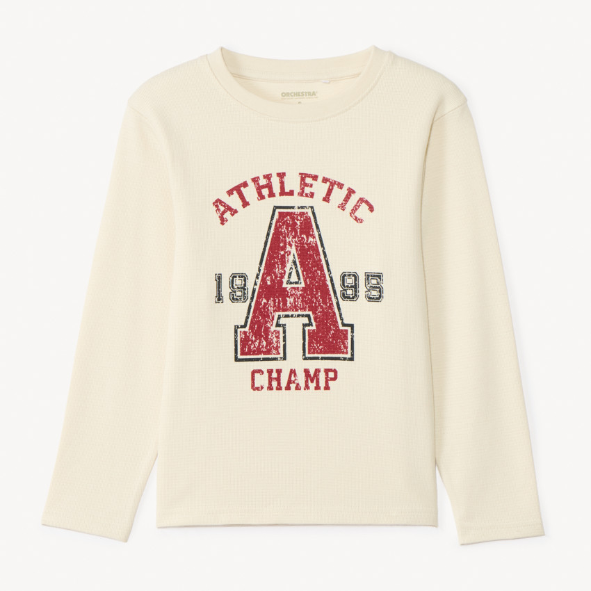 T-shirt manches longues printé pour garçon 