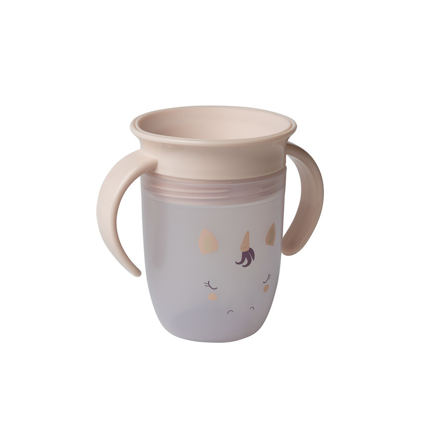 Vaso de aprendizaje 360° antifugas diseño licorne beige 