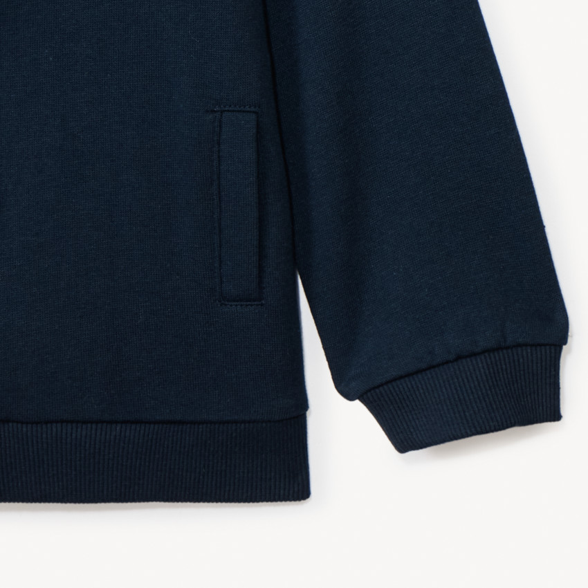 Chaleco de felpa liso con capucha para bebé niño 