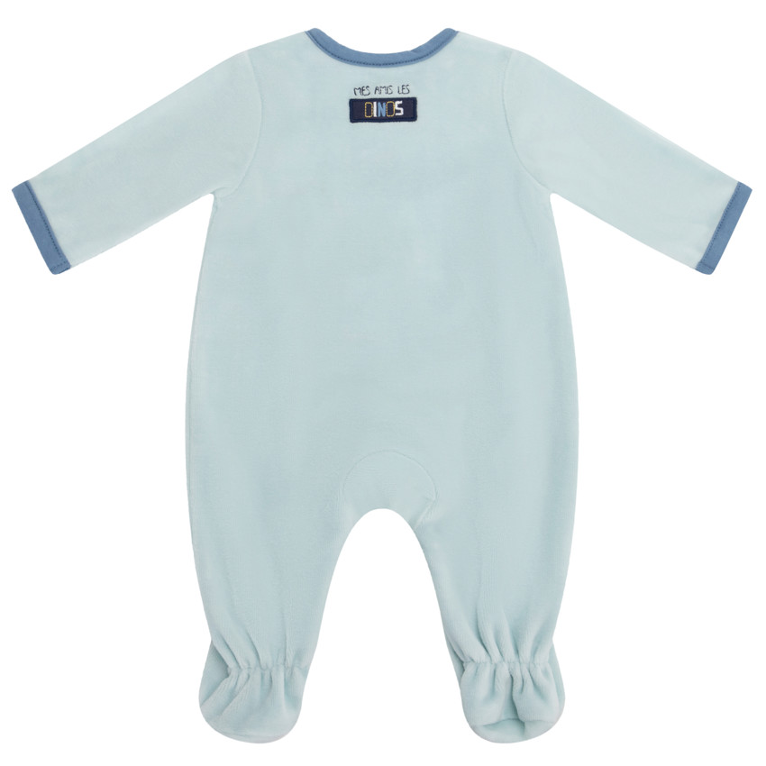 Pelele de terciopelo Mes Amigos los Dinos para bebé niño 